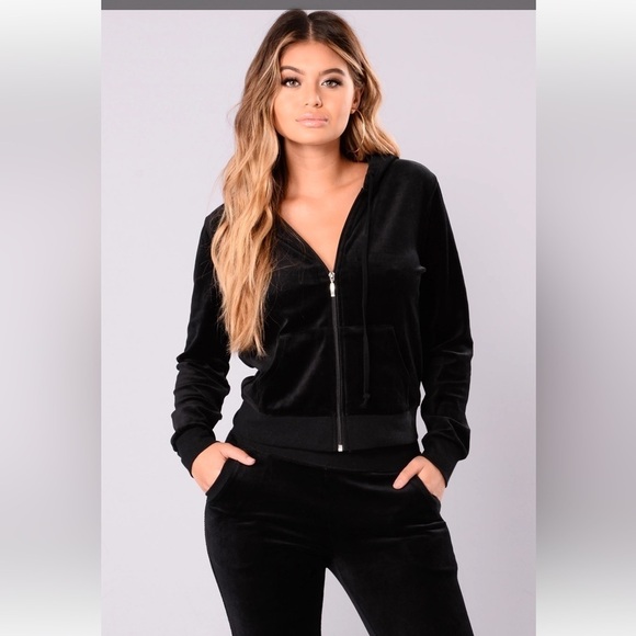 Fashion Nova | black sweater and sweat pants set - Picture 2 of 8